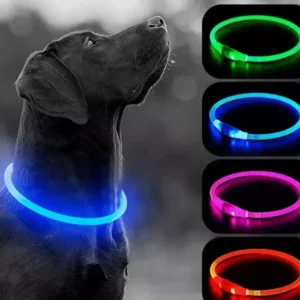 Світлодіодний вологостійкий нашийник для собак USB Розмір S-35 cm M-50 cm L-70 cm
