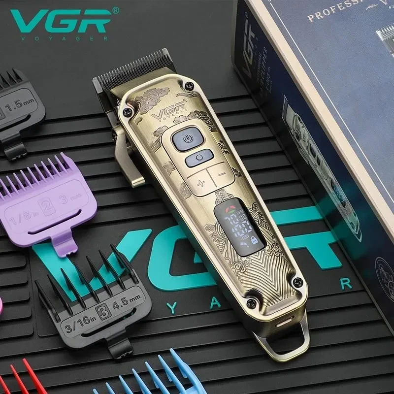 Машинка для стриження волосся VGR V005, тример для волосся й бороди – фото 4