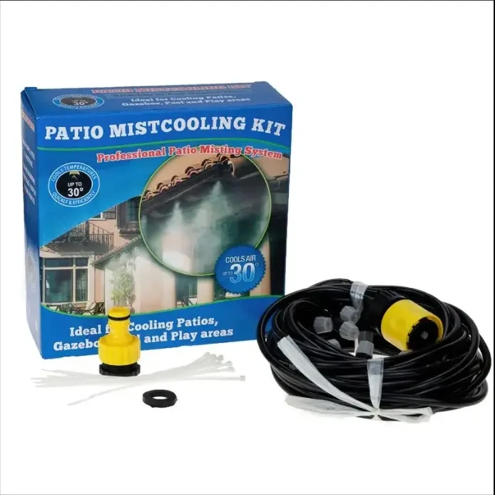 Садовий туманоутворювач для альтанок Patio Mistcooling система розпилювач з 10-метровою системою трубок – фото 1