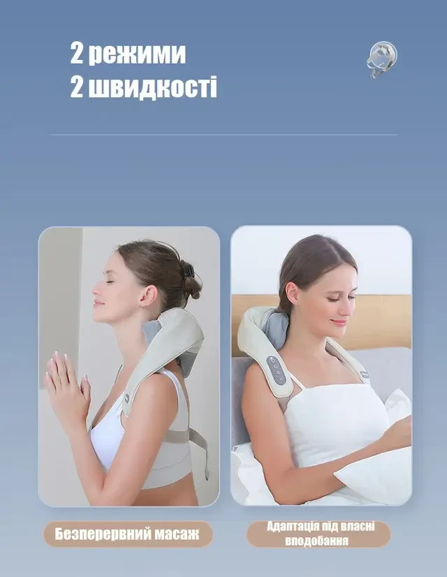 Масажер електричний із підігрівом для спини/шиї/тіла Massager NEW – фото 3