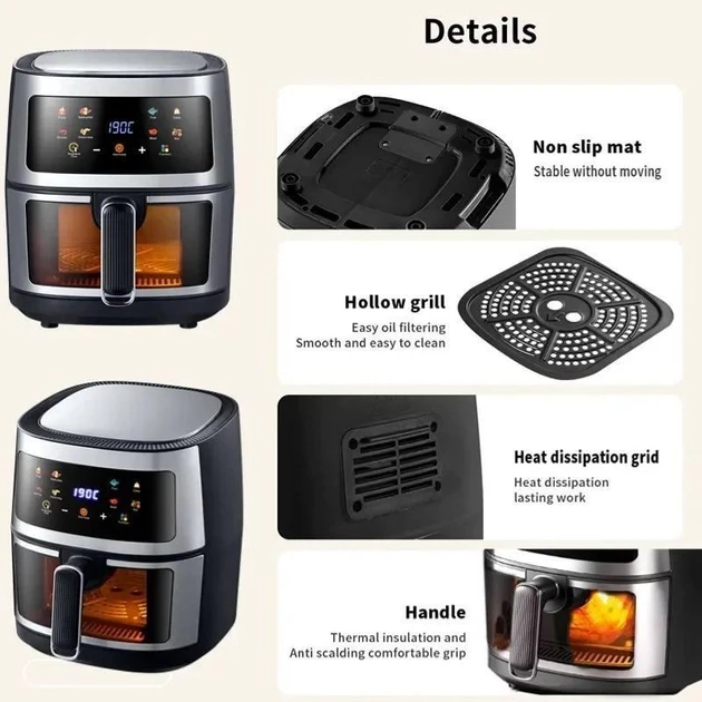 Безоливна електрична фритюрниця на 7 л Zepline ZP-111 4000 W – фото 7