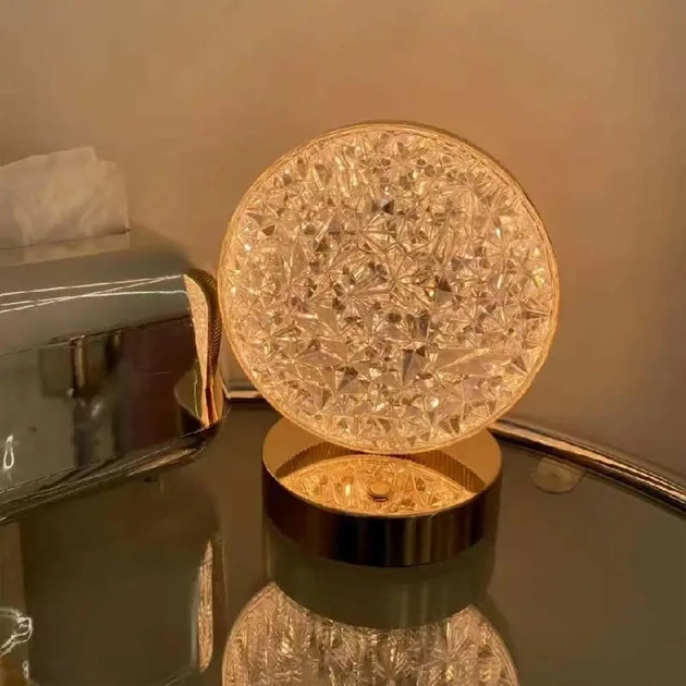 Настільна лампа з кристалами та діамантами Creatice Table Lamp 19 4 Вт – фото 6