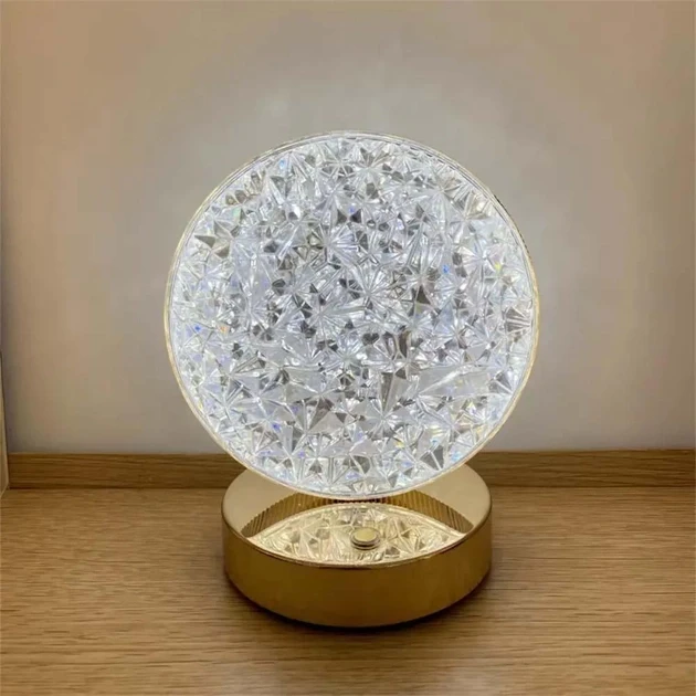 Настільна лампа з кристалами та діамантами Creatice Table Lamp 19 4 Вт – фото 7