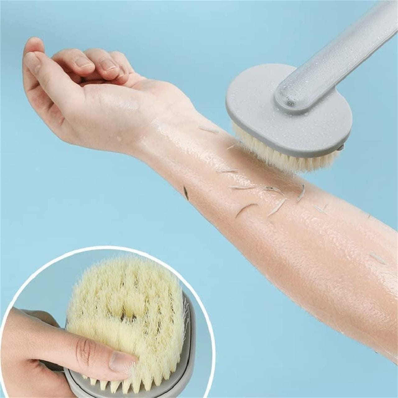 Щітка для душу та для чищення ванни з довгою ручкою Bath brush long handle – фото 4