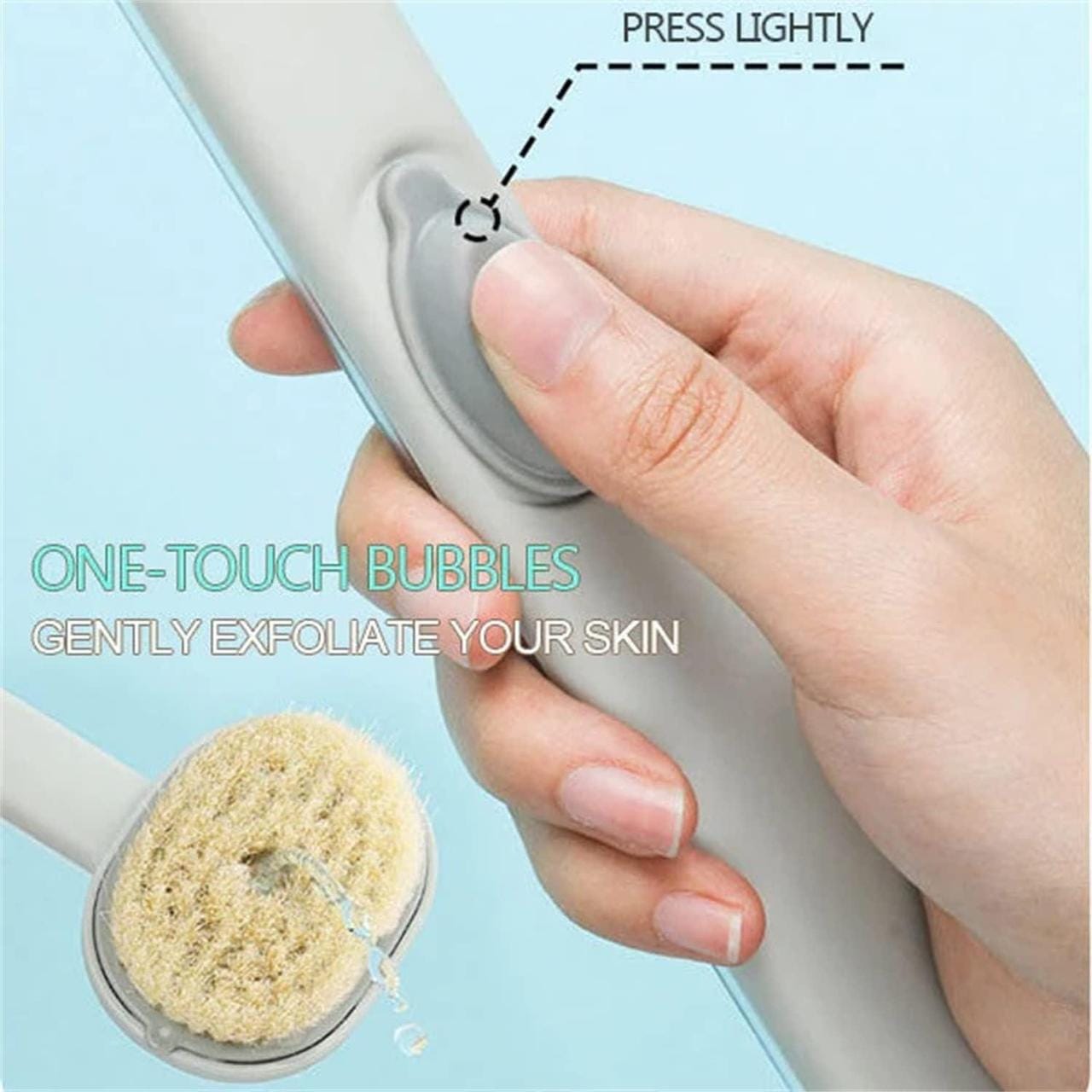 Щітка для душу та для чищення ванни з довгою ручкою Bath brush long handle – фото 3