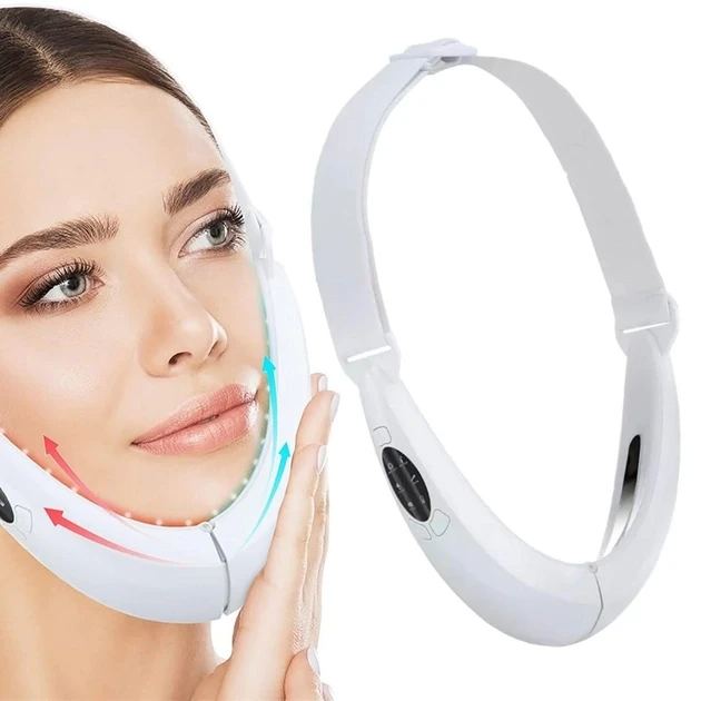 Апарат для підтягування підборіддя V Face Beauty Meter 5 режимів 8 рівнів інтенсивності білий – фото 1