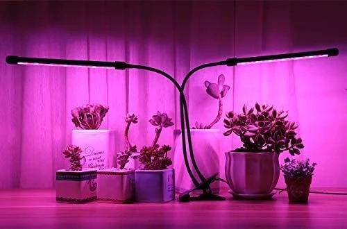 Світлодіодна фітолампа для росту рослин і розсади ZW-2 Повний спектр 2 голови LED – фото 1