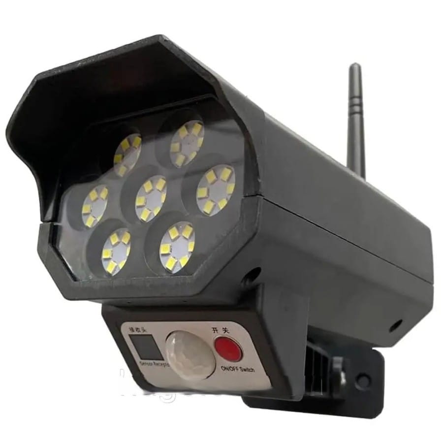 Вуличний LED-ліхтар на сонячній батареї BK-36, 42LED/Настінний світильник із датчиком руху у формі камери – фото 1