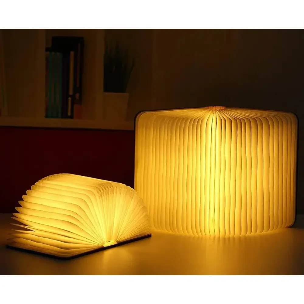 Настільна лампа світильник у формі книги Foldable Book Lamp Нічник для дитячої кімнати 7259 – фото 1