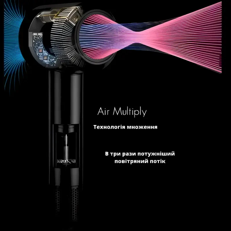 Фен для волосся Super Hair Dryer, 1600 Вт, з турборежимом та іонізацією – фото 6