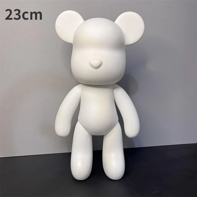 Флюїдне ведмежатко fluid bear bearbrick, 23 см, з фарбами BLUE – фото 6