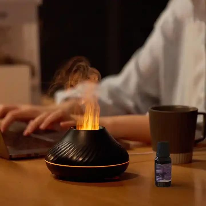 Зволожувач повітря Вулкан міні Valcano humidifier BLACK – фото 2