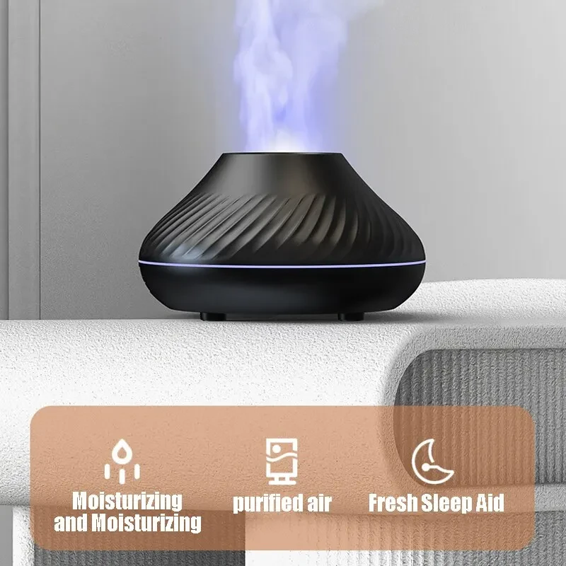 Зволожувач повітря Вулкан міні Valcano humidifier BLACK – фото 3
