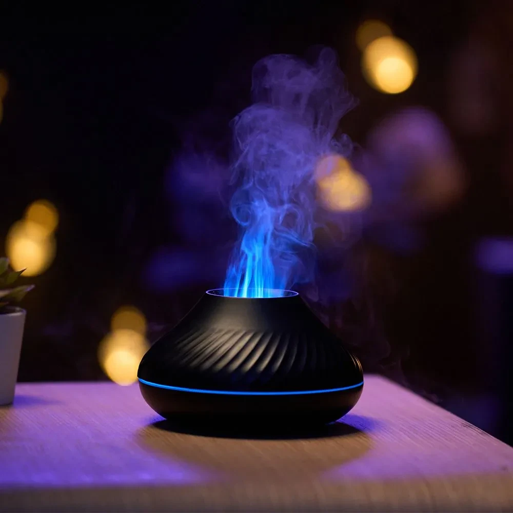 Зволожувач повітря Вулкан міні Valcano humidifier BLACK – фото 1