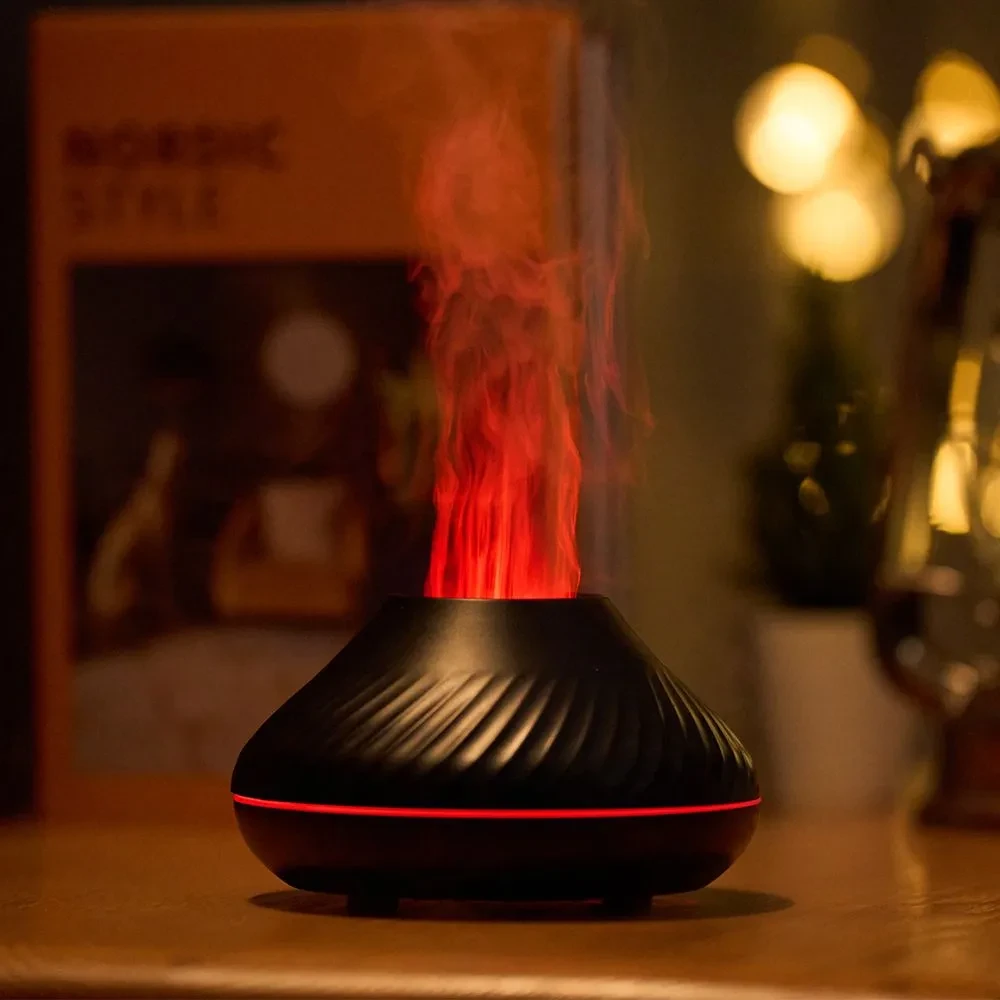 Зволожувач повітря Вулкан міні Valcano humidifier BLACK – фото 6
