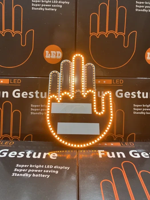 Світлодіодна рука LED-лампа з жестами для авто Hand Light з пультом керування – фото 6