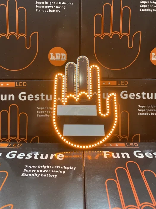 Світлодіодна рука LED-лампа з жестами для авто Hand Light з пультом керування – фото 4
