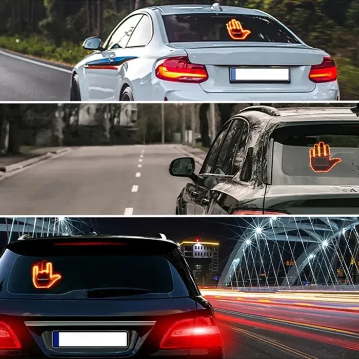 Світлодіодна рука LED-лампа з жестами для авто Hand Light з пультом керування – фото 1