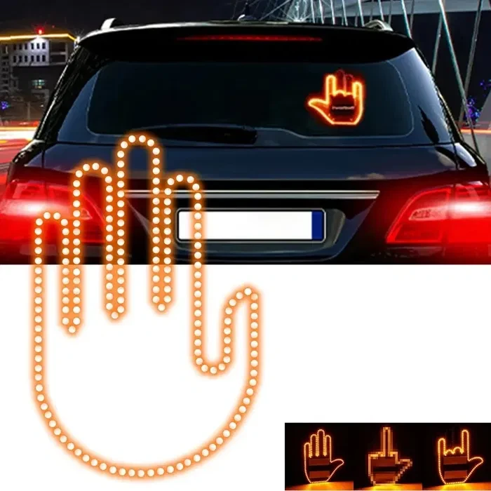 Світлодіодна рука LED-лампа з жестами для авто Hand Light з пультом керування – фото 2