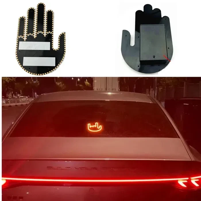 Світлодіодна рука LED-лампа з жестами для авто Hand Light з пультом керування – фото 5