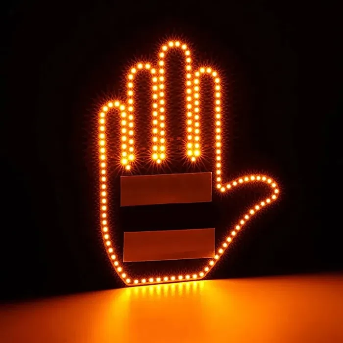 Світлодіодна рука LED-лампа з жестами для авто Hand Light з пультом керування – фото 8