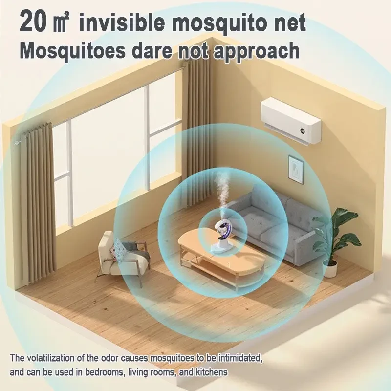Зволожувач повітря з ловицею від комарів 3в1 Humidifier Mosquito Trap москітна лампа з підсвіткою ONL – фото 7