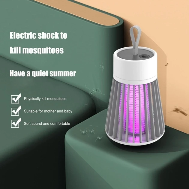Лампа відлякувача комах від USB Electric Shock Mosquito Lamp з електричним струмом – фото 2