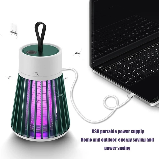Лампа відлякувача комах від USB Electric Shock Mosquito Lamp з електричним струмом – фото 4