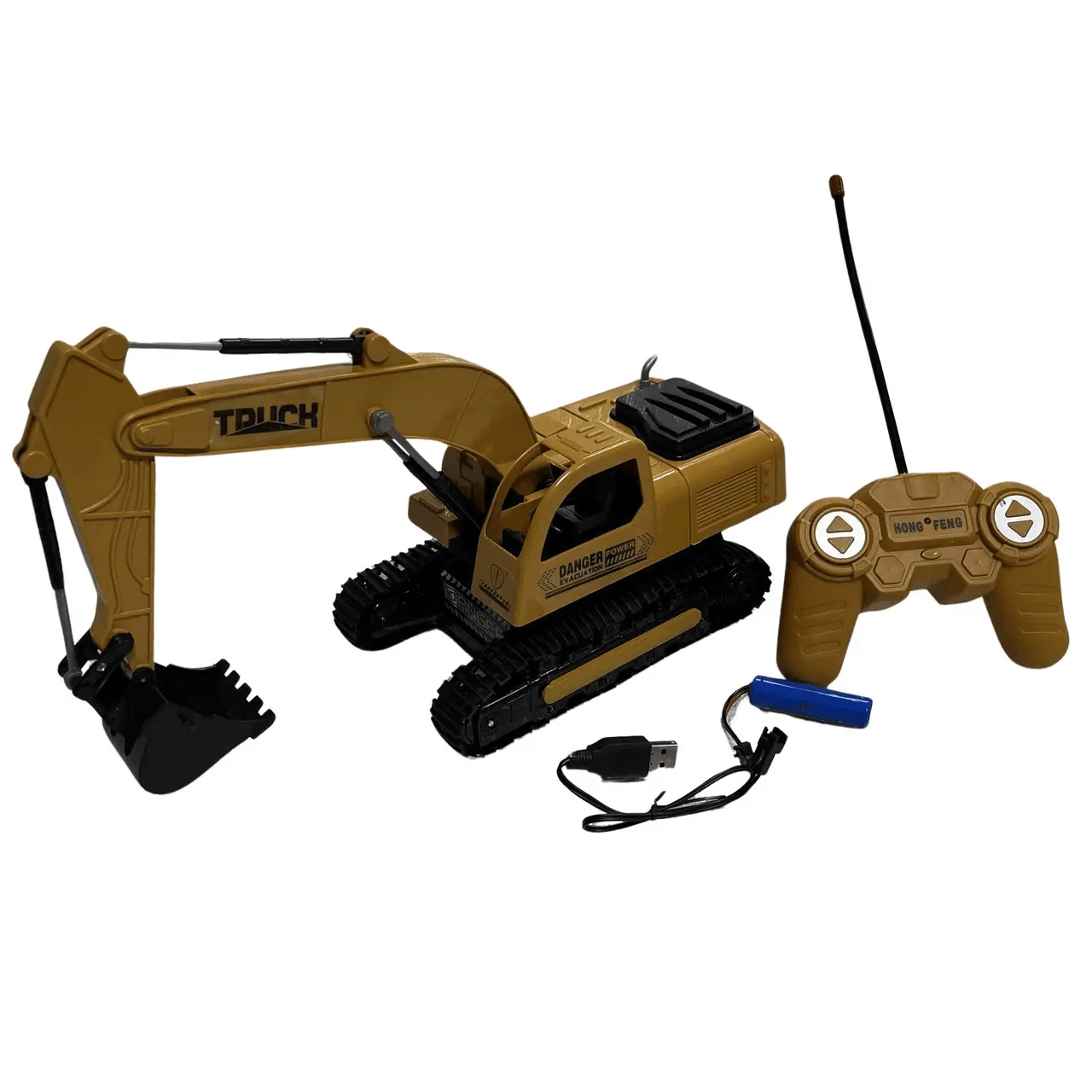 Гусечний екскаватор із пультом керування на акумуляторі Їздить і рухається ківш GS-7735 – фото 2