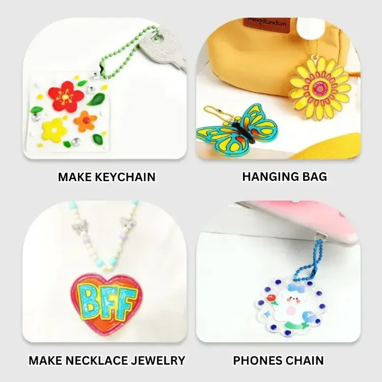 Набір для виготовлення брелоків із блискітками Glitter Paint Art – фото 5