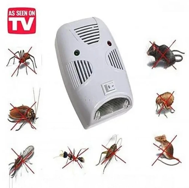 Ультразвуковий, електромагнітний відлякувач гризунів і комах Pest Repelling Aid – фото 9