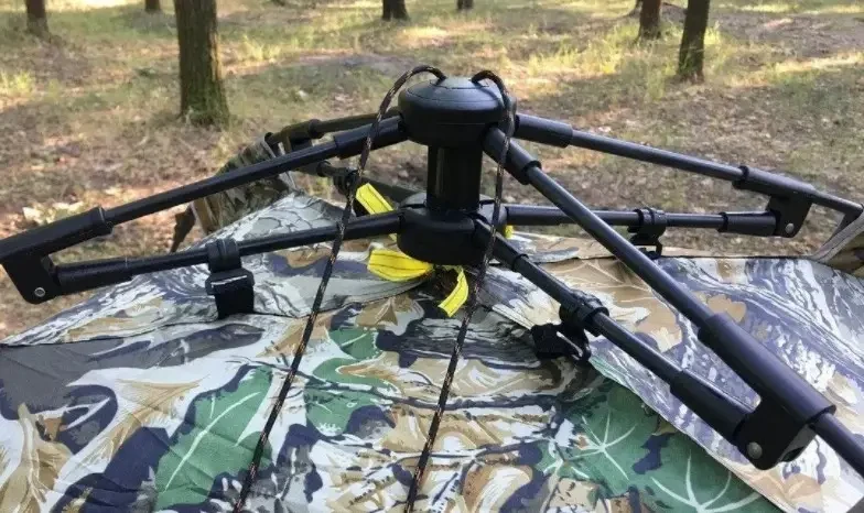 Намет туристичний автомат 2-місний, намет автомат для активного відпочинку 2 х 1.5 м КАМУФЛЯЖ ПІКСЕЛЬ – фото 3