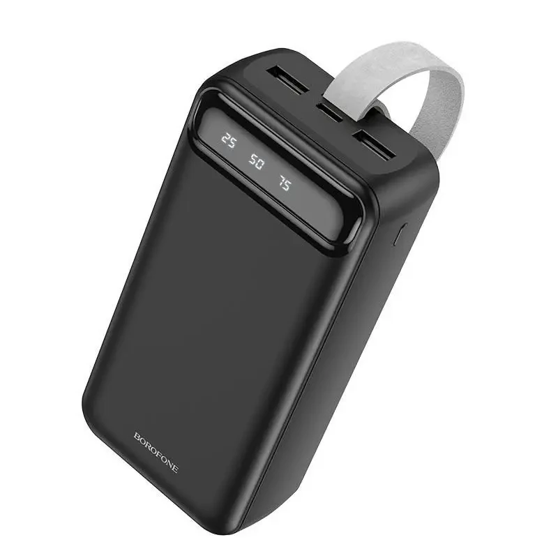 Повербанк BOROFONE J14B-30000 мА·год Power Bank з цифровим дисплеєм, ліхтариком, 2xUSB/type-c/micro usb NXS – фото 4