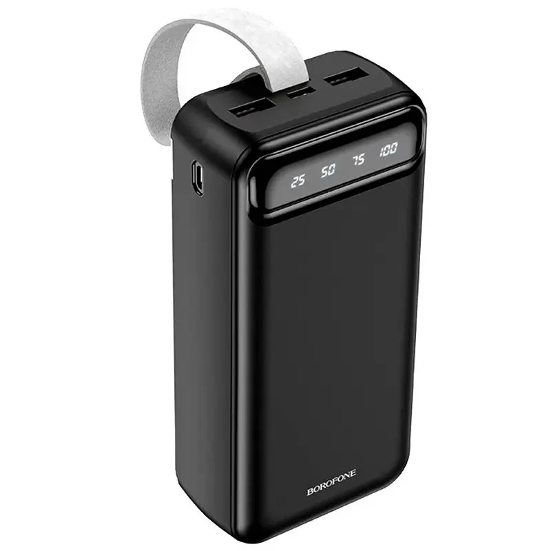 Повербанк BOROFONE J14B-30000 мА·год Power Bank з цифровим дисплеєм, ліхтариком, 2xUSB/type-c/micro usb NXS – фото 3