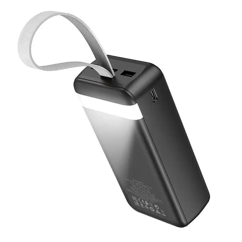 Повербанк BOROFONE J14B-30000 мА·год Power Bank з цифровим дисплеєм, ліхтариком, 2xUSB/type-c/micro usb NXS – фото 1