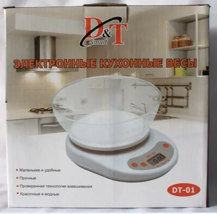 Ваги кухонні DT-01 з чашею до 5 кг Білий – фото 3