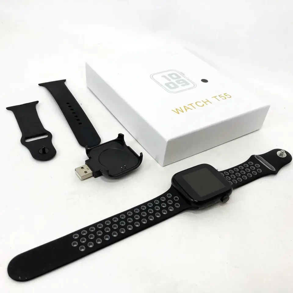 Розумний смарт-годинник Smart Watch T55 з 2 ремінцями, підтримка дзвінків, спортивні режими, вологозахист ip 67 NBM – фото 8