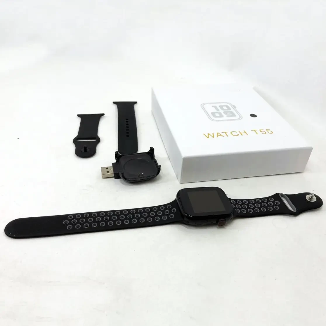 Розумний смарт-годинник Smart Watch T55 з 2 ремінцями, підтримка дзвінків, спортивні режими, вологозахист ip 67 NBM – фото 3