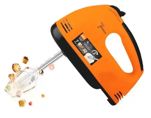 Міксер 7 швидкостей 260 Вт 2 віночки; 2 крюка для теста DOMOTEC R6633O – фото 2