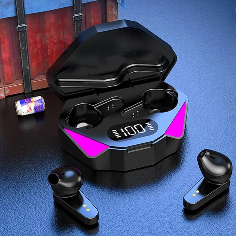 Ігрові геймерські бездротові навушники Bluetooth TWS X15 стереогарнітура з мікрофоном зарядним кейсом – фото 3