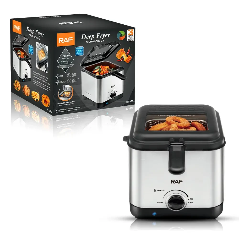 Електрична фритюрниця на 2.5 л для смаження без олії 1000 Вт Deep Fryer RAF R.5300 Повітряна фритюрниця – фото 7