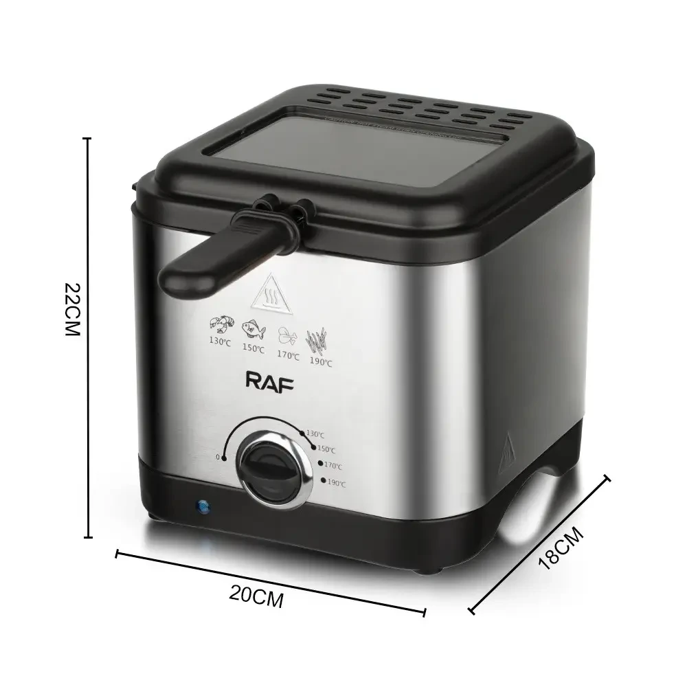 Електрична фритюрниця на 2.5 л для смаження без олії 1000 Вт Deep Fryer RAF R.5300 Повітряна фритюрниця – фото 2