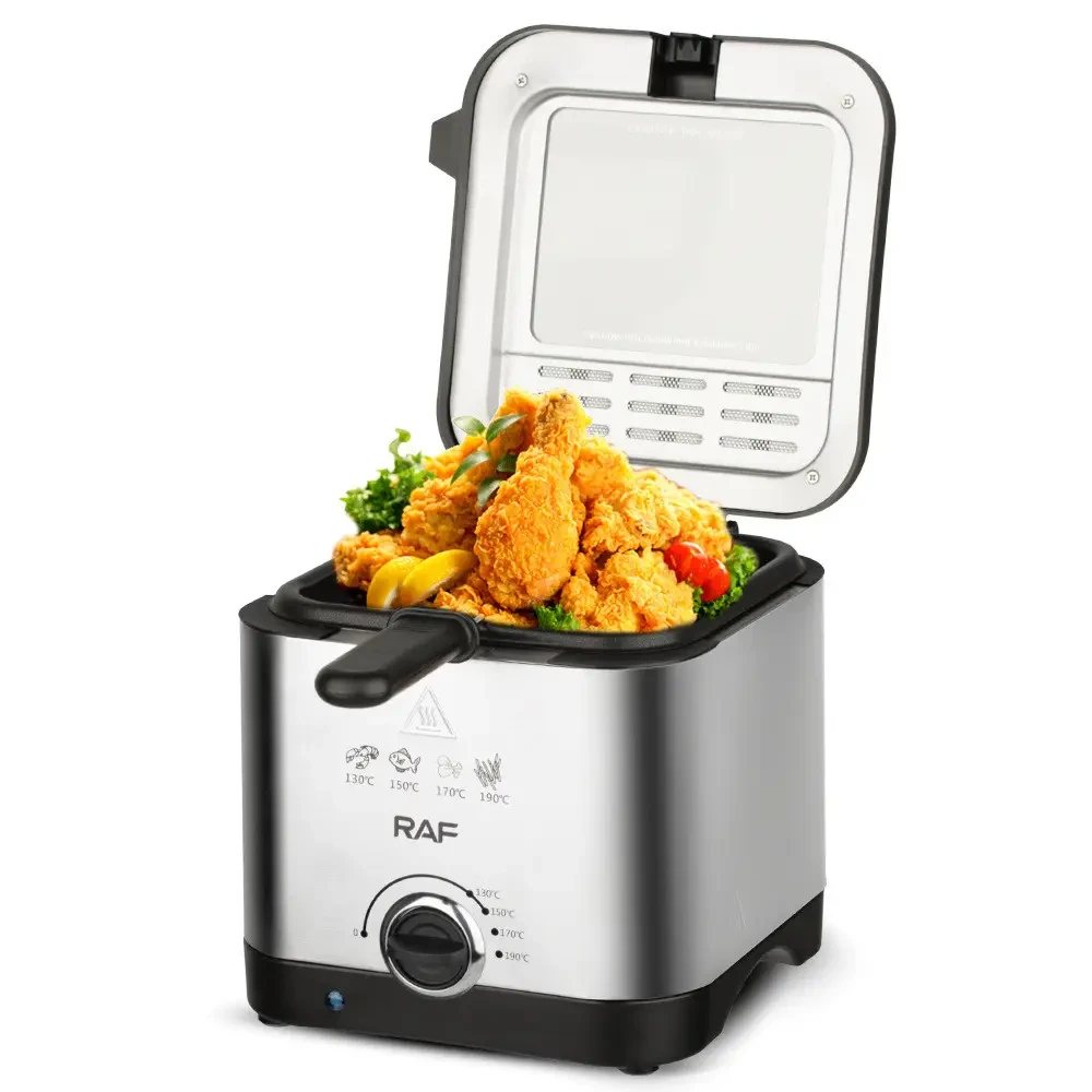 Електрична фритюрниця на 2.5 л для смаження без олії 1000 Вт Deep Fryer RAF R.5300 Повітряна фритюрниця – фото 6