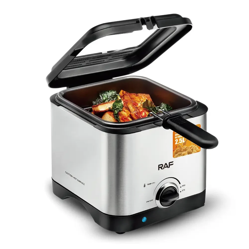 Електрична фритюрниця на 2.5 л для смаження без олії 1000 Вт Deep Fryer RAF R.5300 Повітряна фритюрниця – фото 5