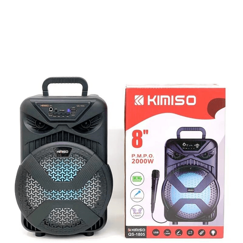 Kimiso новий QS-1805 8-дюймовий портативний динамік високої потужності з дротовим мікрофоном вуличний динамік – фото 1