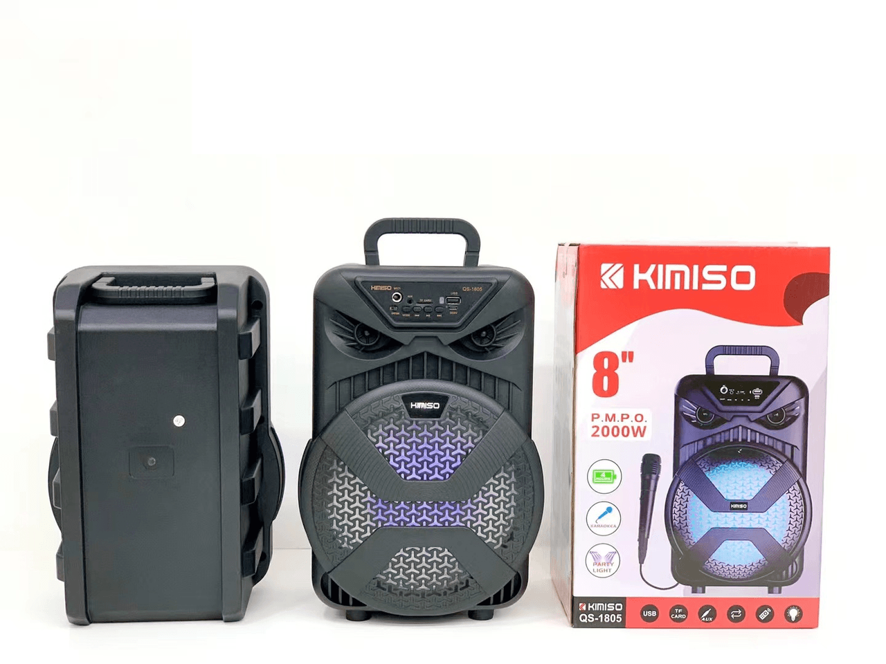 Kimiso новий QS-1805 8-дюймовий портативний динамік високої потужності з дротовим мікрофоном вуличний динамік – фото 7