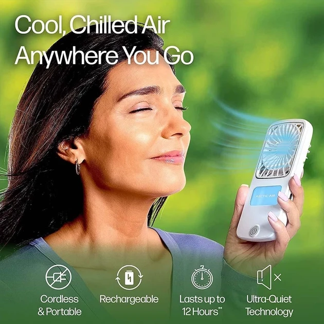 Портативний вентилятор потужний персональний охолоджувач повітря Pocket Chill Білий – фото 7