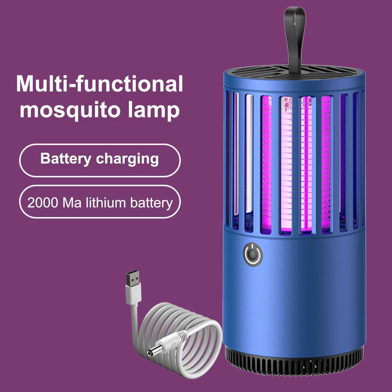 Лампа-ловушка для комарів Побутова із заряджанням від Usb 1001 MOSQUITO LAMP, портативна – фото 6