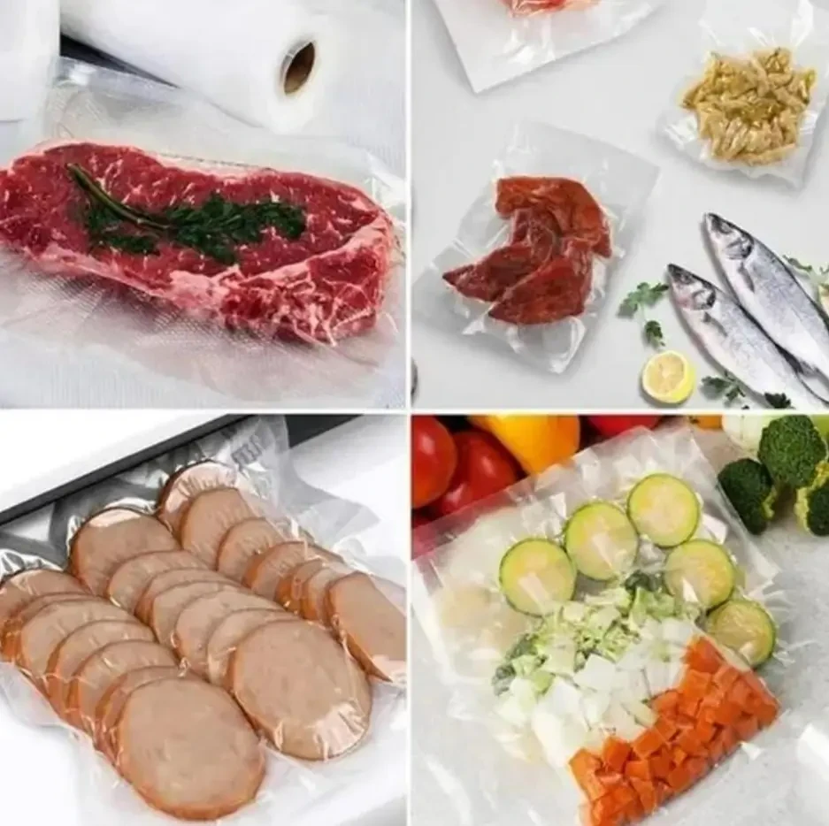 Вакуумні пакети для вакууматора 30х500 см у рулоні харчові для зберігання їжі продуктів – фото 1