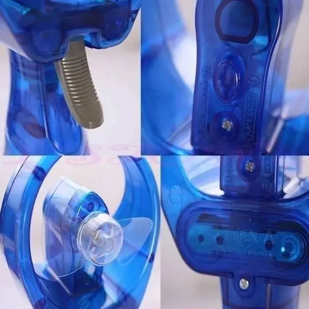 Вентилятор ручний Water Spray Fan зі зволожувачем Портативний ручний мінівентилятор BLUE – фото 4